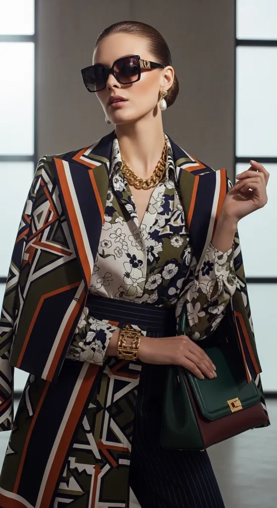 Print Mixing With a Feminine Edit