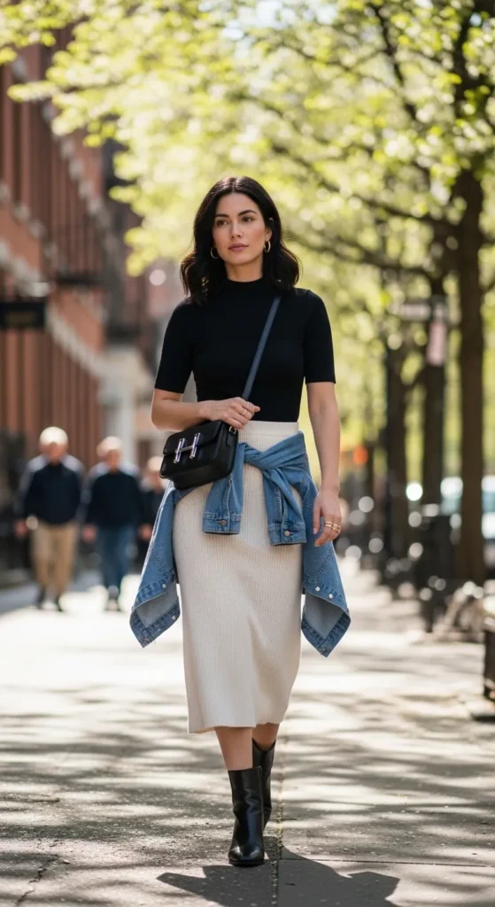 Structured Leather Handbag