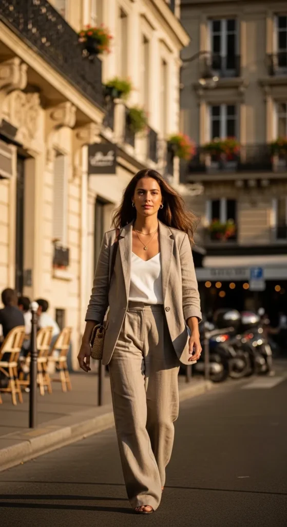 Linen Suit in a Classic Color