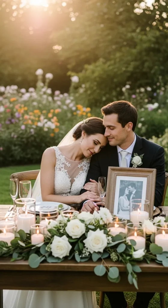 Photo and Candle Centerpiece