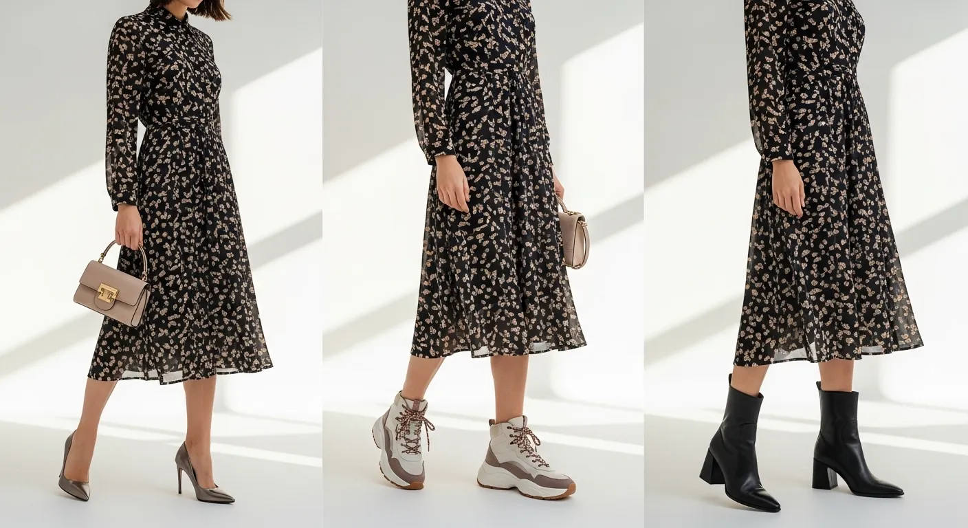 Midi Dress Shoe Ideas
