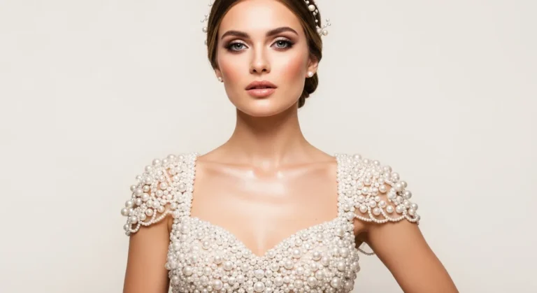 Pearl Embellished Bridal Dresses