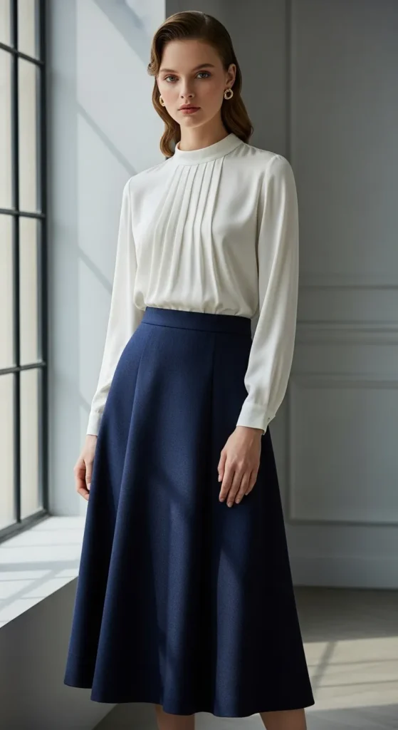 Midi Skirt in a Classic Fabric