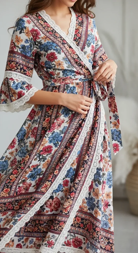 The Wrap Dress in a Boho Print — Universally Flattering
