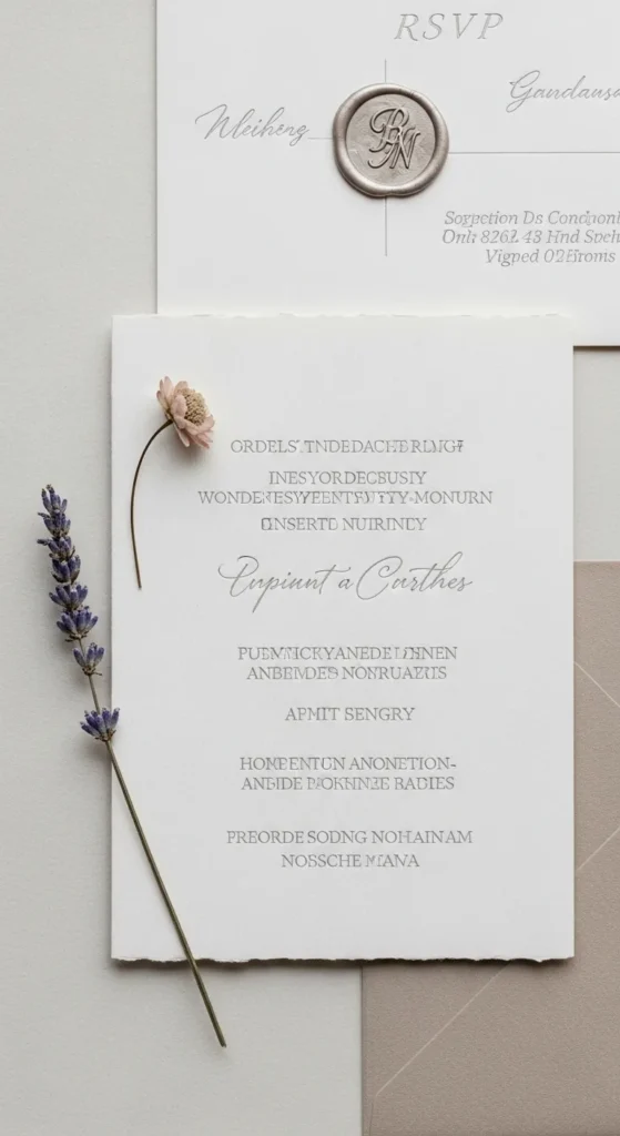  Invitation — Engraved, Not Printed