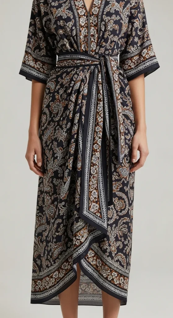 Belted Sarong Dress