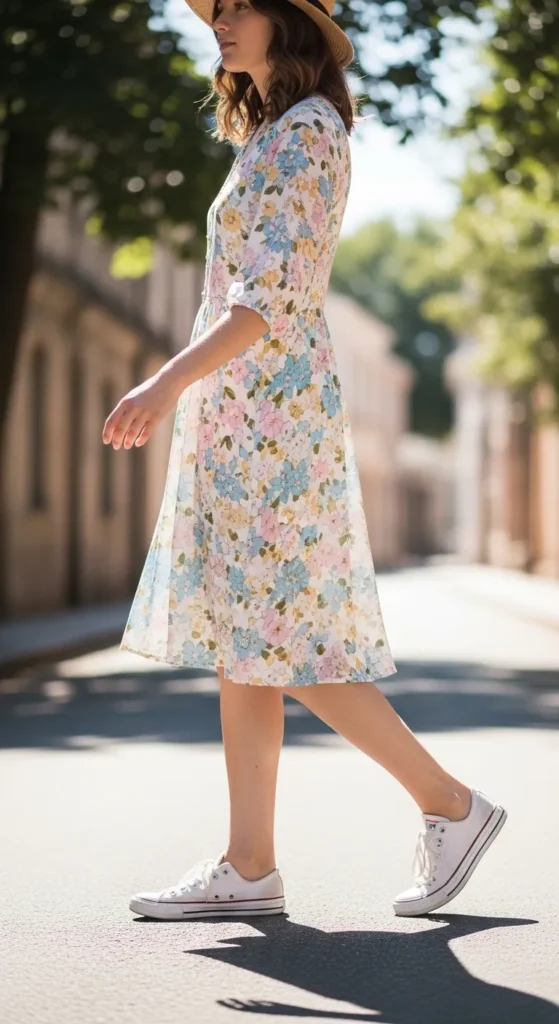  The Full Midi Skirt and Fitted Knit Top