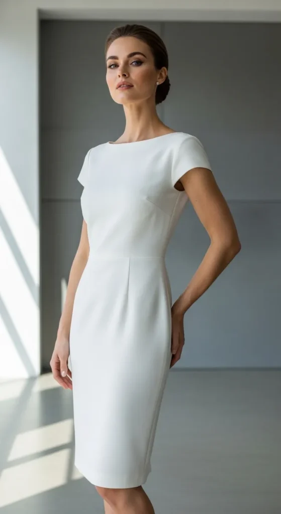 White Sheath Dress