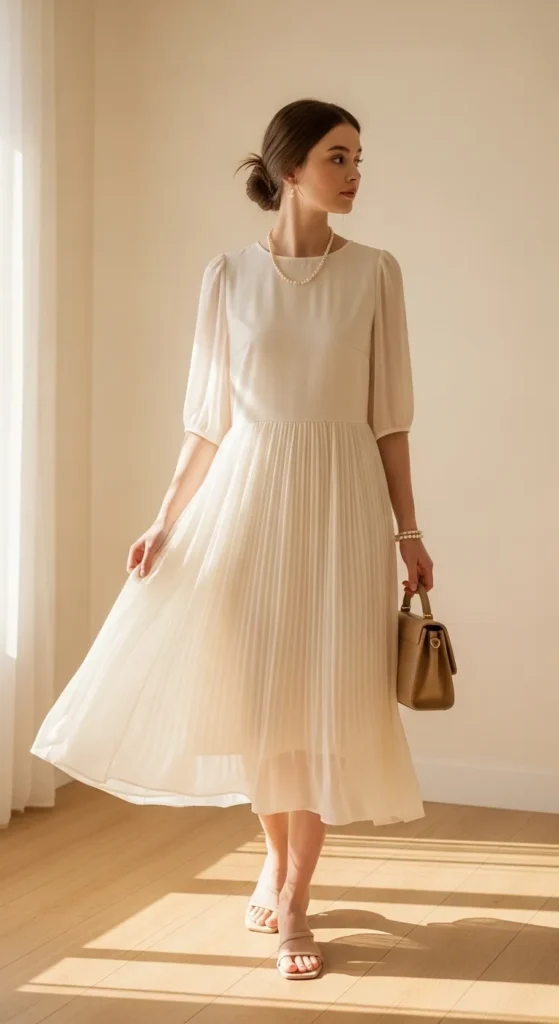  White Broderie Anglaise Dress