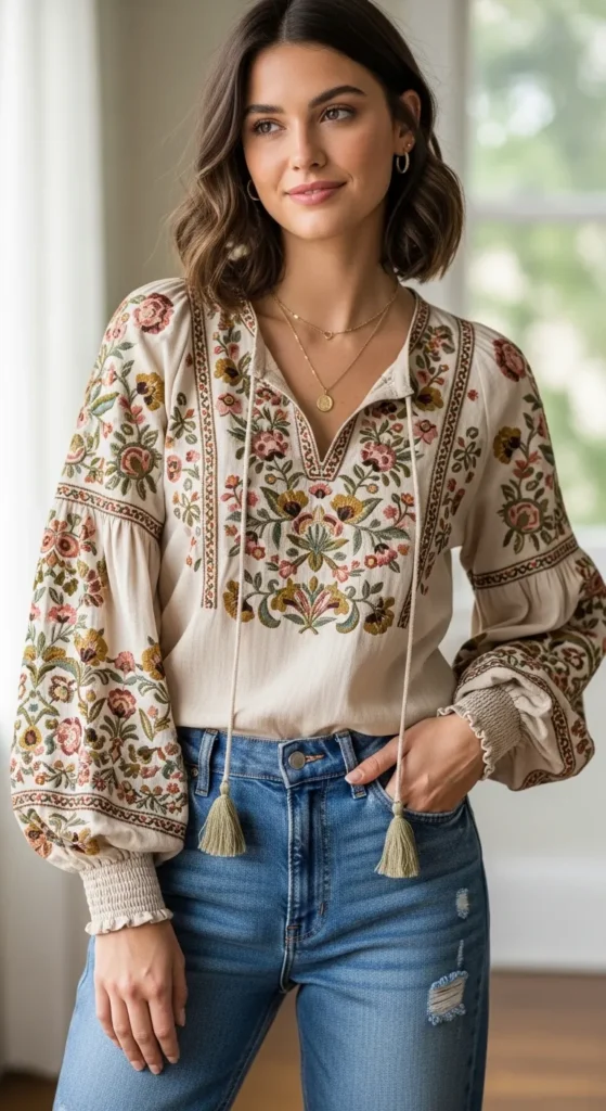The Boho Blouse Moment