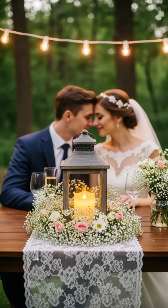 Lantern and Flower Cluster