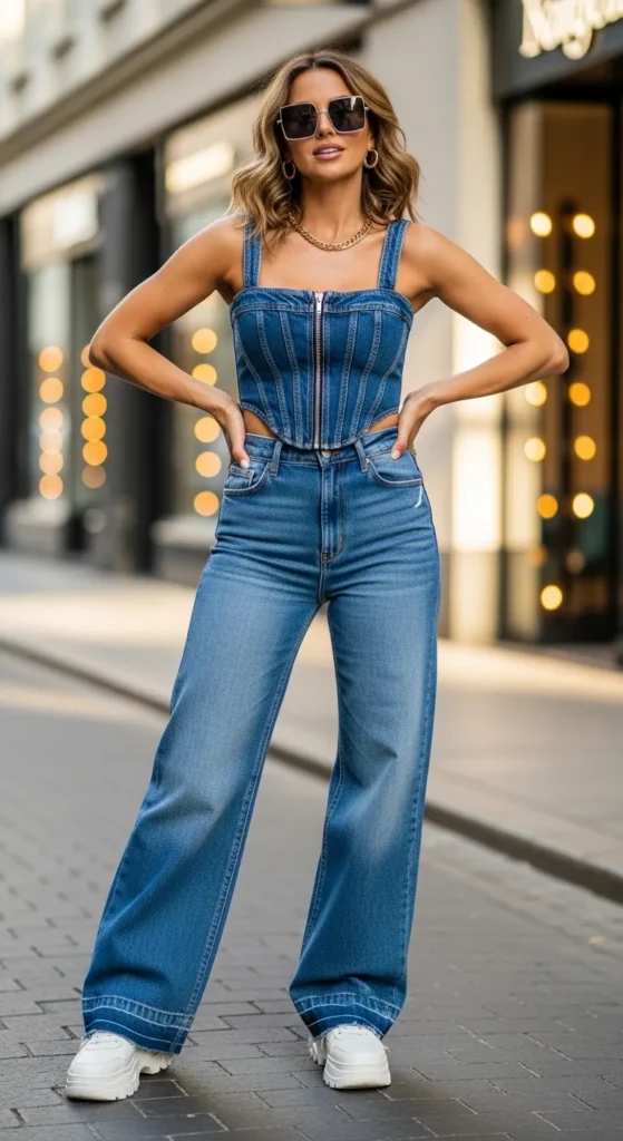 The Puff Sleeve Blouse and Straight-Leg Trousers
