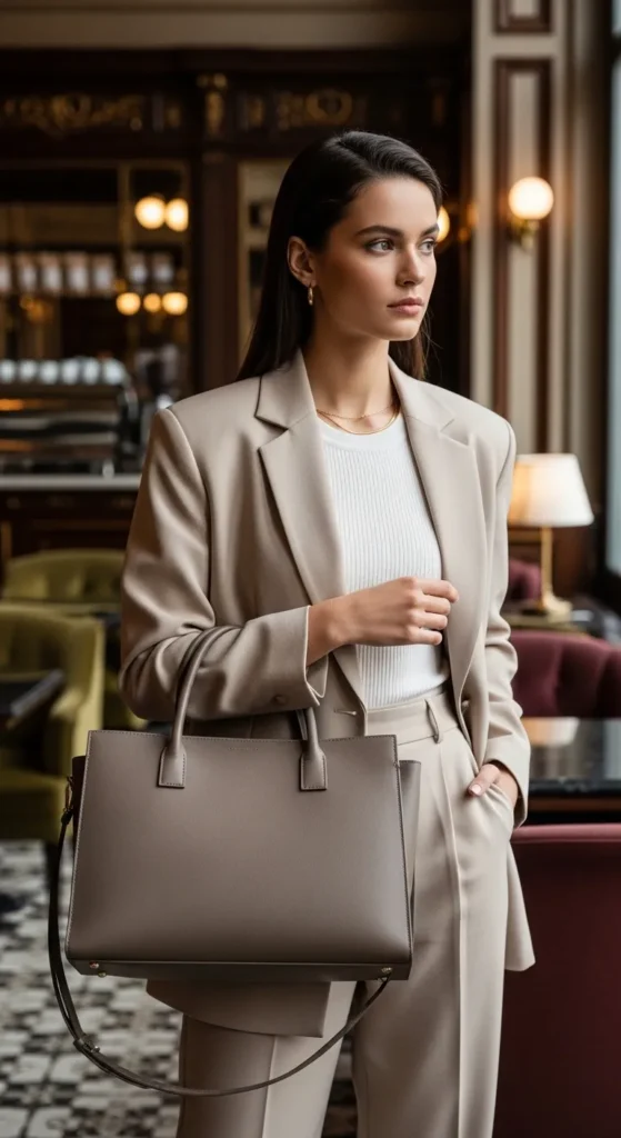 Structured Leather Tote
