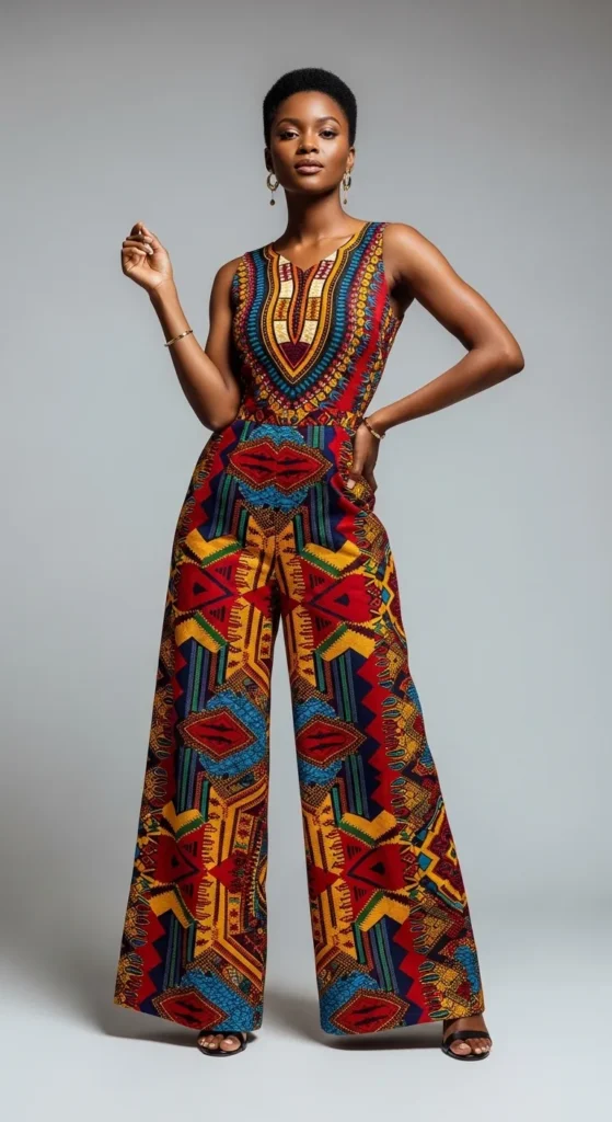 African Print Jumpsuit