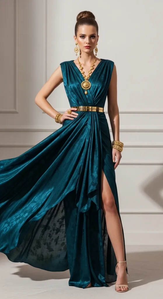 Full Sarong Evening Look
