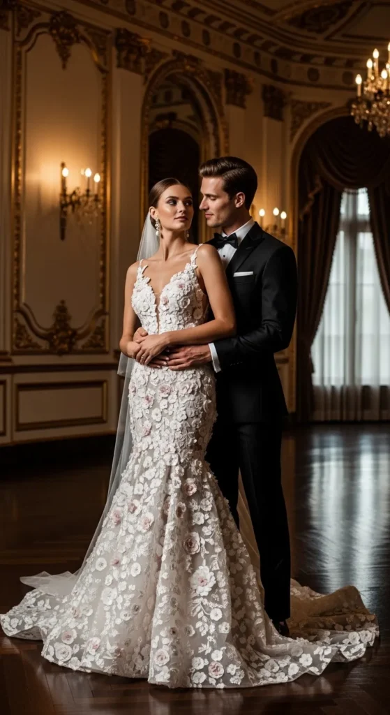 Floral Mermaid Gown