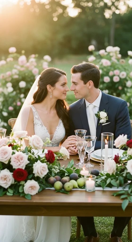 The Garden Rose and Fig Centerpiece