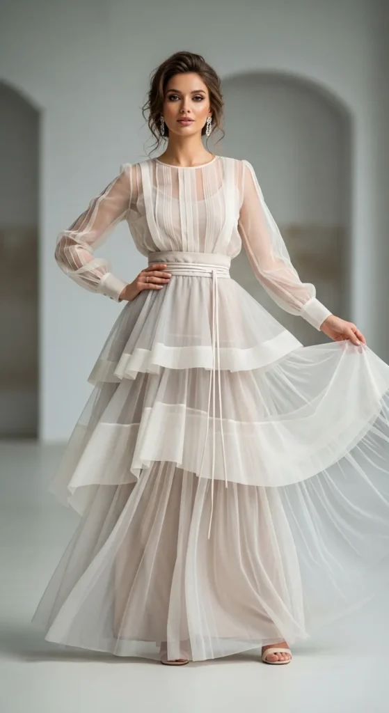 Sheer and Layered Dressing