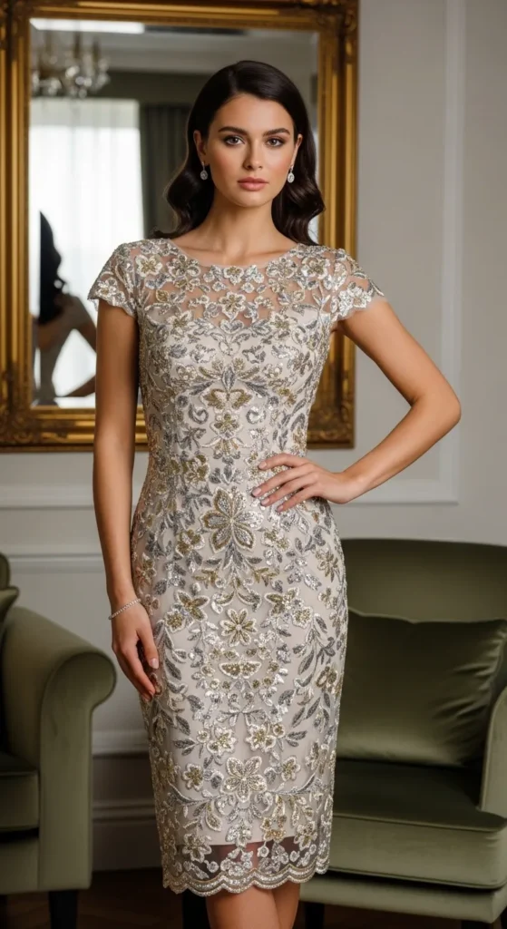 Embroidered Sheath