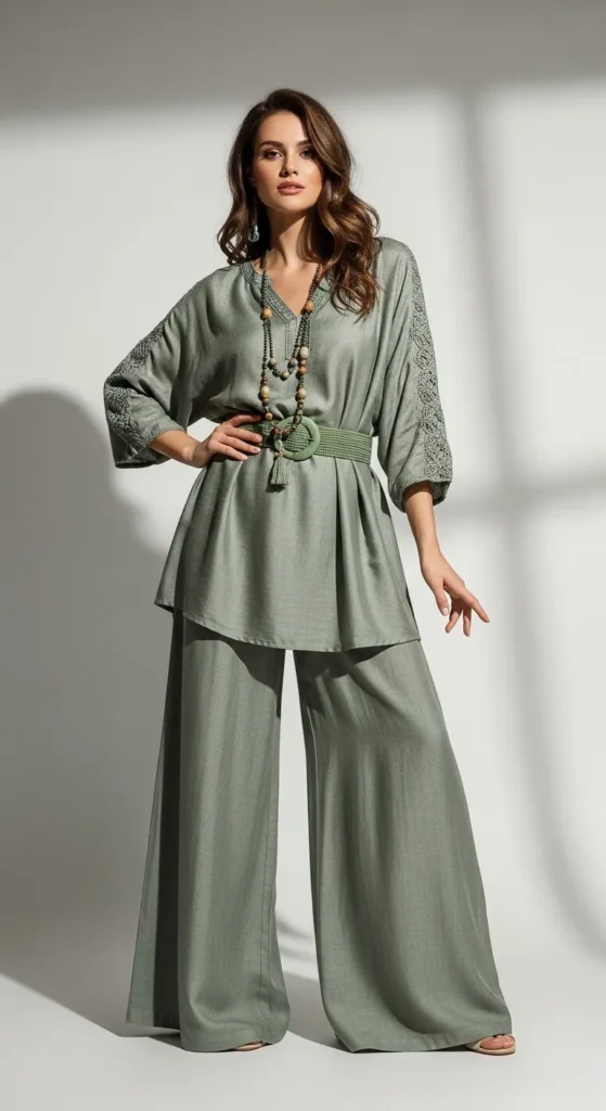 Monochrome in Sage Green