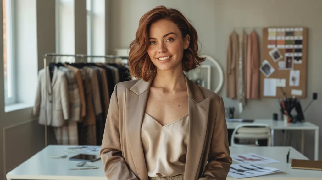 Emily Carter fashion writer and founder of Trendy Vibe in a professional portrait
