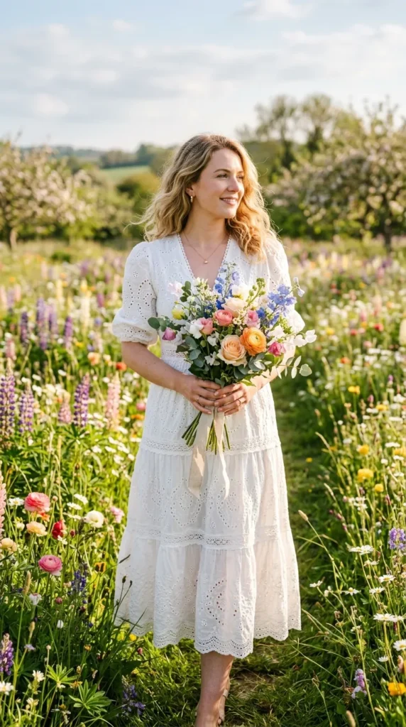 The White Broderie Anglaise Dress