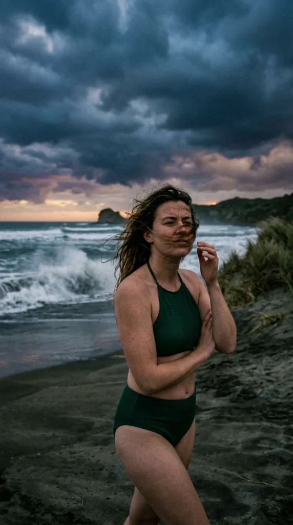 Green Halter Bikini — Strong Shoulders, Strong Look