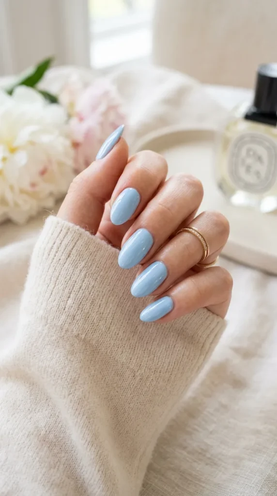 Baby Blue Nails