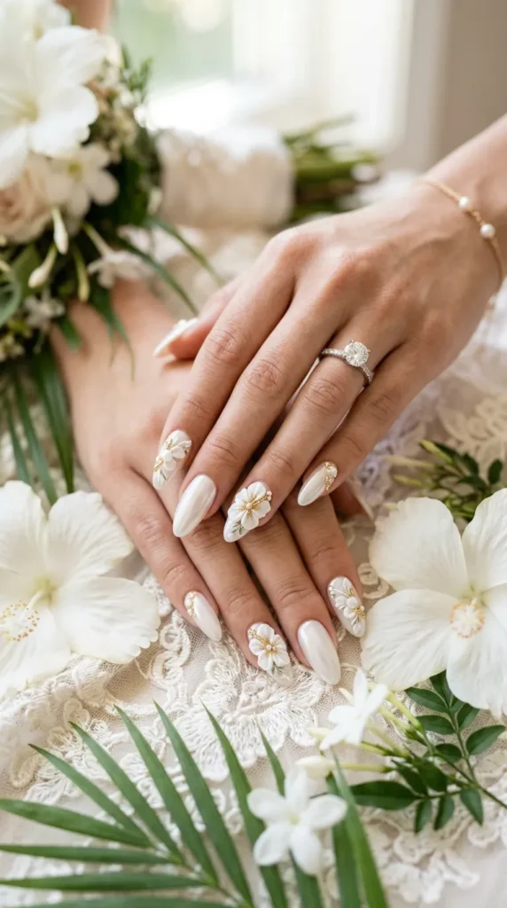 Bridal 3D Hibiscus Flower