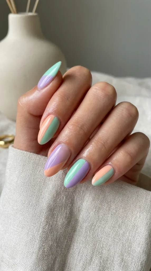 Color Block Nail Designs
