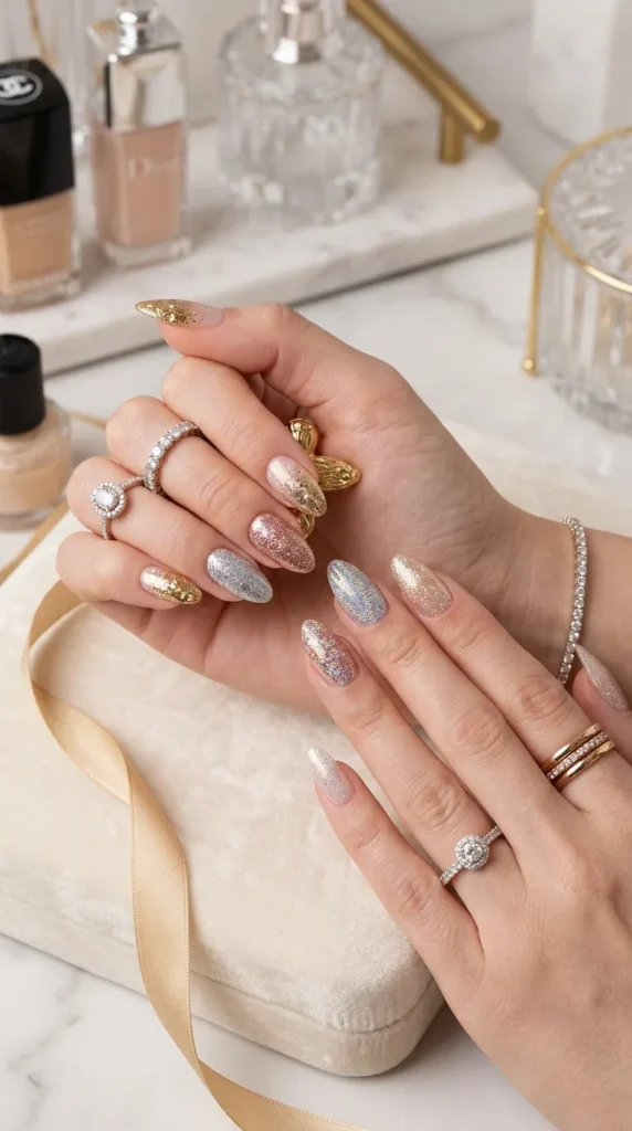 Glitter Ombre Nails Ideas