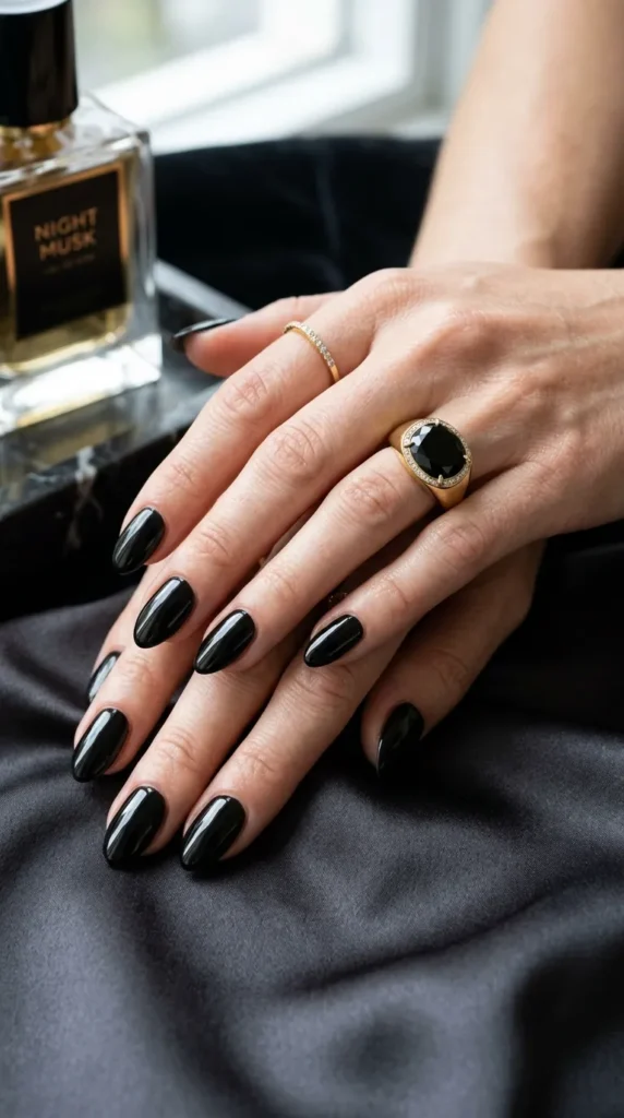  Jet Black Nails