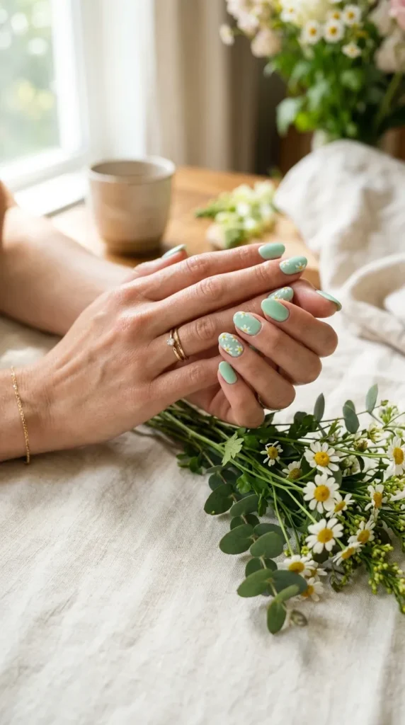 Mint Green Fresh Spring Nails