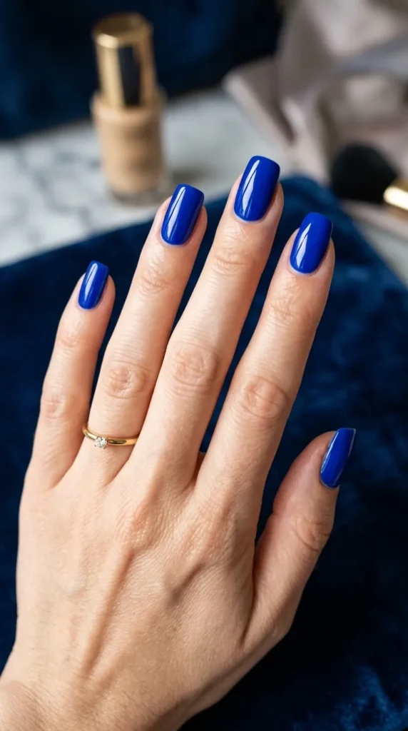 Royal Blue Nails