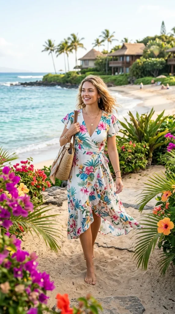 Floral Wrap Dress