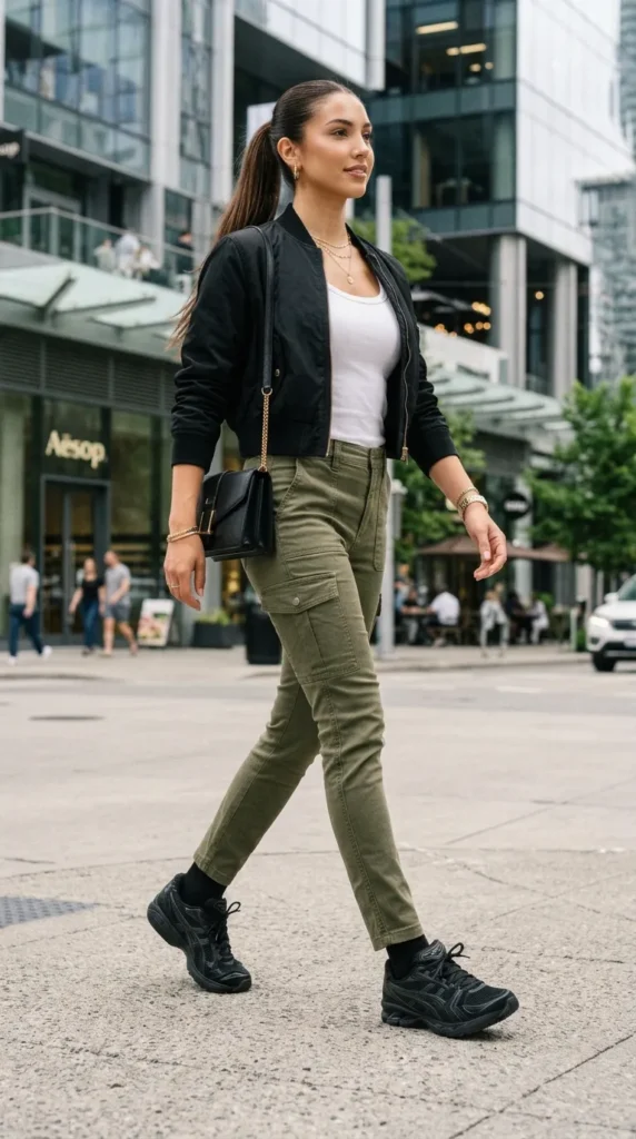 Cargo Pants with Fitted Top